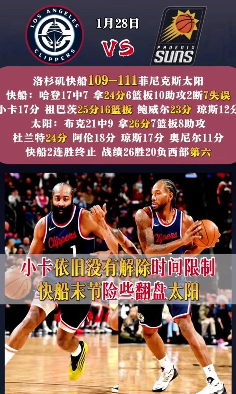 包含太阳队新一轮战术调整受益良多，表现大幅提升的词条